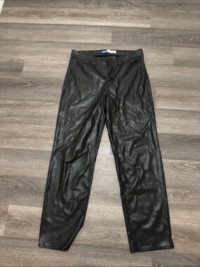 Old Navy Black Faux Leather Women's Jeans